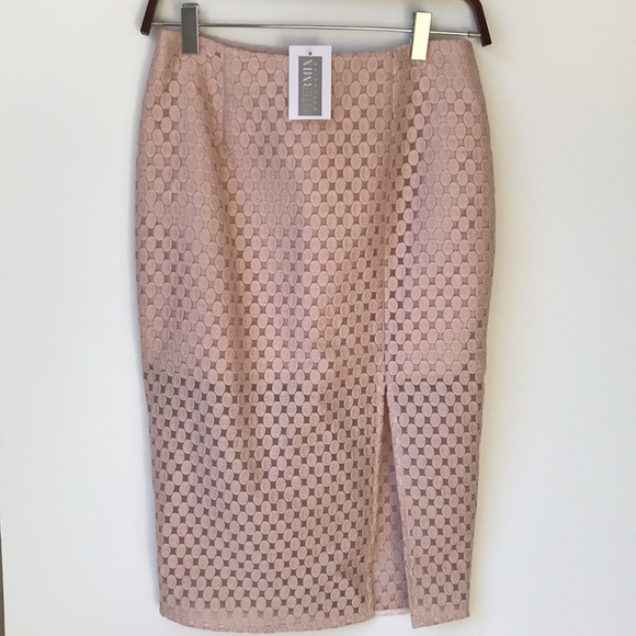 Intermix Embroidered Lace Pencil Skirt Top Set S - Picture 6 of 13